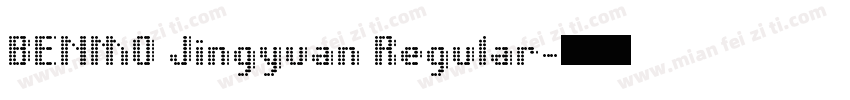 BENMO Jingyuan Regular字体转换
